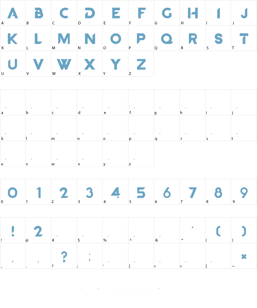 Avicii Font Character